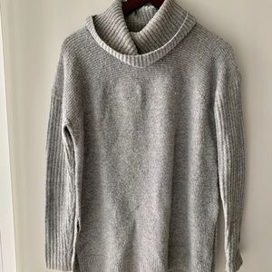 Gray Knit Turtleneck